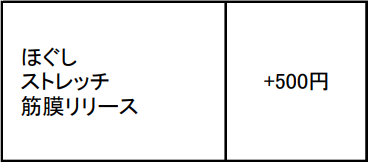 料金表